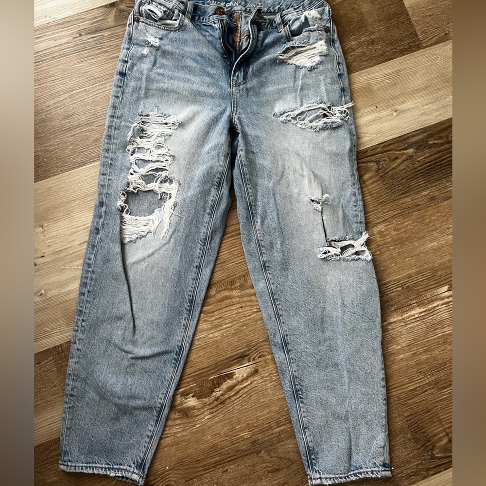American Eagle Moms Ripped Jeans